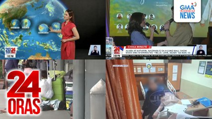 24 Oras: (Part 2) 3 bagyo sa loob ng 1 linggo; Sagot ni VP Duterte sa 'di pagdalo ng OVP officials sa House hearing; Lagay ni Quiboloy sa ospital; Huling mall show nina Alden at Kathryn bago ang "Hello, Love, Again" sa sinehan, atbp.