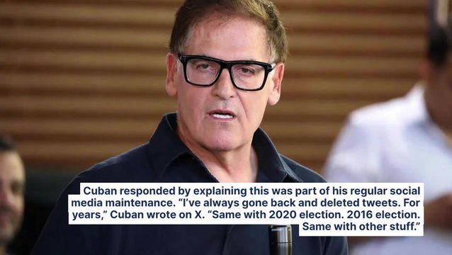 Mark Cuban Clarifies Social Media Cleanup Habits After Deleting Posts On VP Kamala Harris: 'I've Always Gone Back And Deleted Tweets'