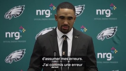 Eagles - Hurts : "Nous avons besoin de tout le monde"