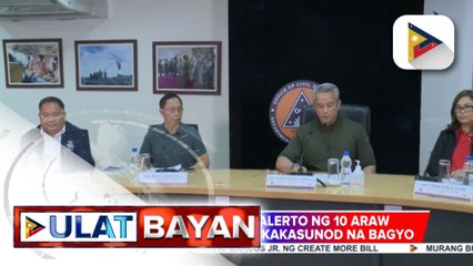 Pamahalaan, nakaalerto ng 10 araw dahil sa banta ng magkakasunod na bagyo