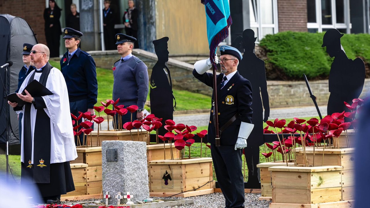 RAF St Mawgan special ceremony for Remembrance Day