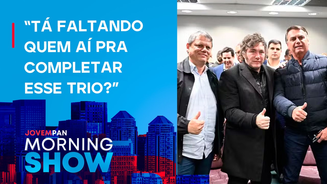 TARCÍSIO publica foto com MILEI e BOLSONARO: “Dois grandes LÍDERES da DIREITA”; SAIBA MAIS