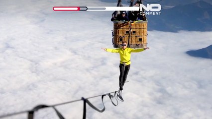 No Comment : des slackliners se balancent entre des montgolfières à 2 500 mètres d'altitude