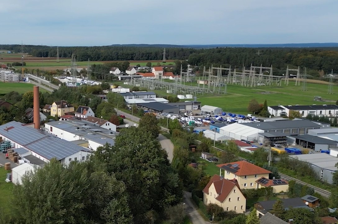 Drohnenaufnahmen vom Umspannwerk Ludersheim (Quelle: Wolfgang Geyer)