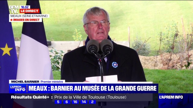 11-Novembre: Michel Barnier rend hommage à tous les soldats connus ou inconnus morts pour la France