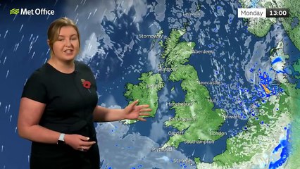 Met Office Sunday Evening weather forecast 10/11/2024
