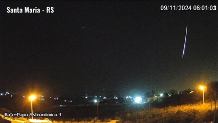 Dezenas de meteoros iluminam céu do RS; veja espetáculo