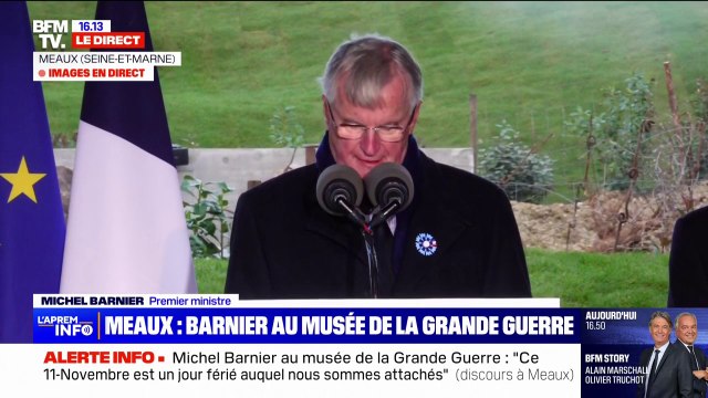 11-Novembre: Michel Barnier appelle à un sursaut collectif face au réchauffement climatique, au racisme et à l'antisémitisme