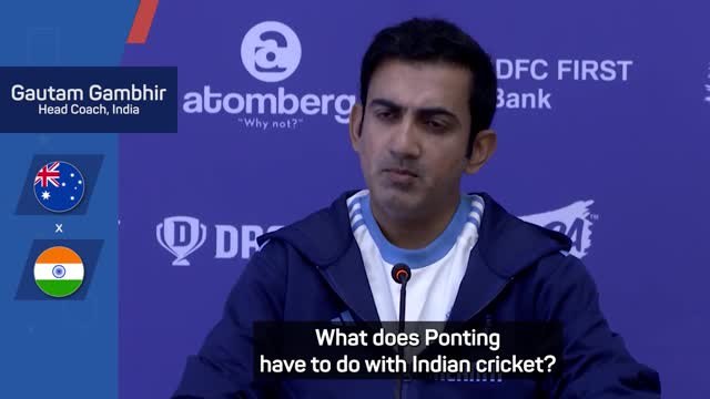 Gambhir hits back at Ponting over Kohli criticism