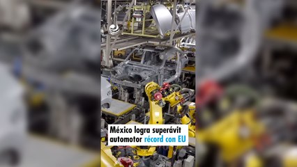 México logra superávit automotor récord con EU