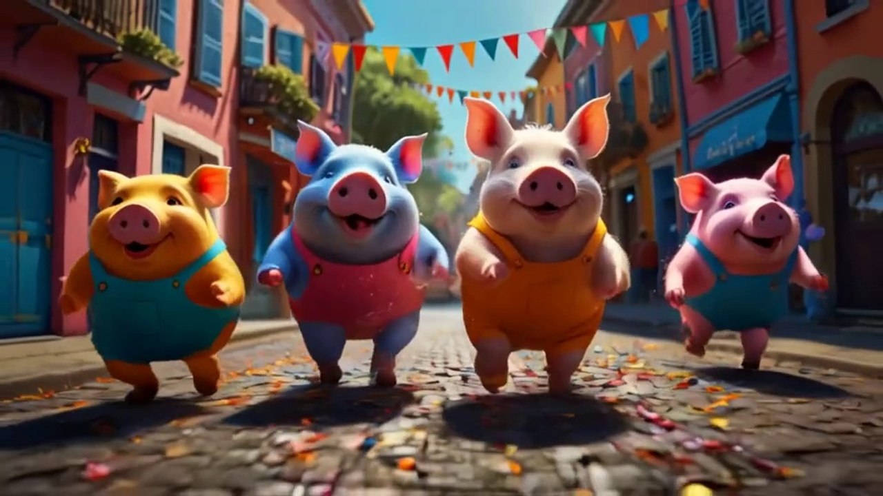 Wiggly Piggy Parade -FUNNY BOUNCY SONG FOR KIDS