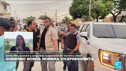 Informe desde Guayaquil: Sariha Moya será la vicepresidenta encargada de Ecuador