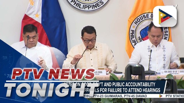 House Committee on Good Gov’t and Public Accountability orders arrest of 4 OVP officials for failure to attend hearings