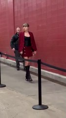 Taylor Swift's security asking photographers to stand up so they can't take photos under her skirt