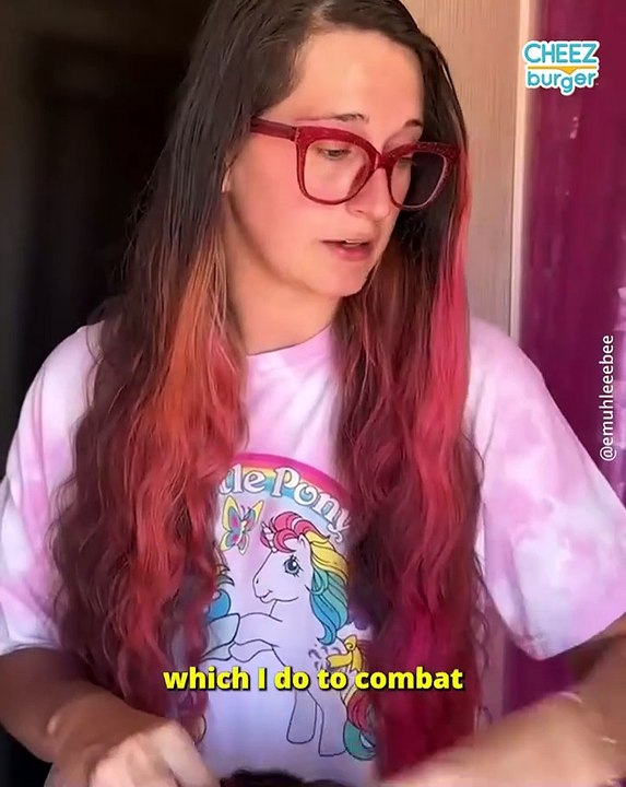 Her Job Says "No Dyed Hair," So She Wears Horrible Wigs Instead