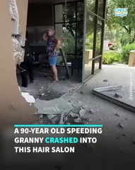 A 90-Year Old Granny Shockingly Crashed Into This Hair Salon