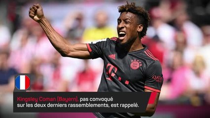 Bleus - Coman et Pavard de retour, Dembélé et Fofana forfaits