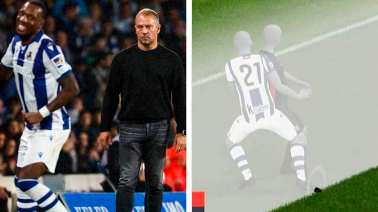 Hansi Flick y su postura ante el gol anulado a Lewandowski: "Fue una decisión errónea"