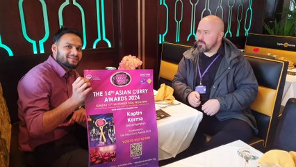 Kaptin Korma up for "Curry Oscar" award