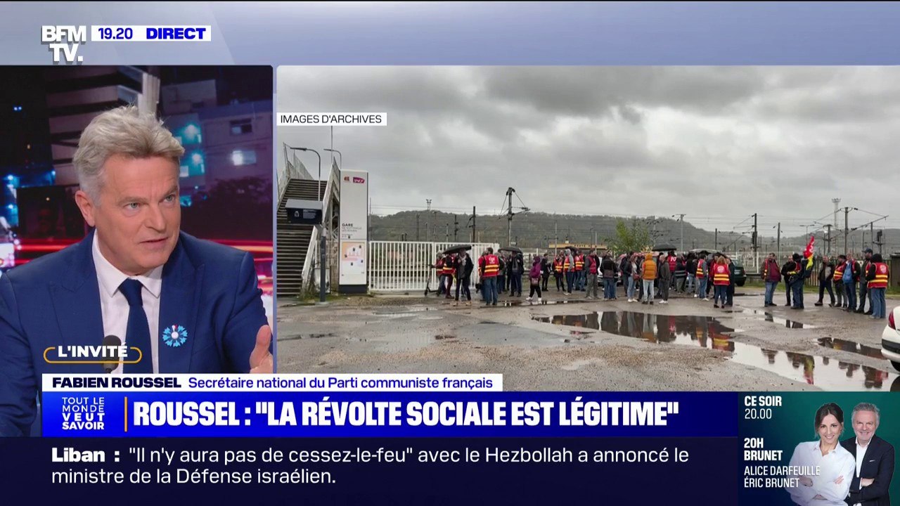 Fabien Roussel (PCF): "Je souhaite qu'il n'y ait pas de grève à Noël, (...) et que tous les salariés soient rassurés"