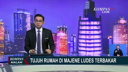 Kebakaran Landa Permukiman di Tanjung Batu Majene, Tujuh Rumah Hangus Terbakar