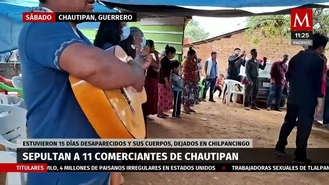 Así le dieron el último adiós a los 11 comerciantes de Chautipan; 20 niños quedaron huérfanos