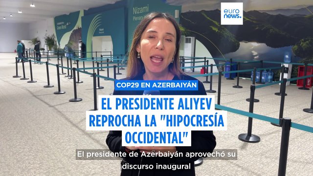 El presidente de Azerbaiyán reprocha la hipocresía occidental en un polémico discurso inaugural