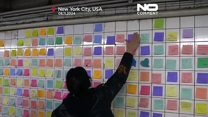 Artista cria forma de "terapia" no metro de Nova Iorque