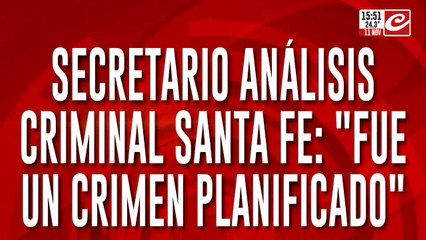 Secretario análisis criminal de Santa Fe sobre el crimen barra: "Fue un crimen planificado"