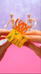 Drôle de bonhomme en papier dansant #diy