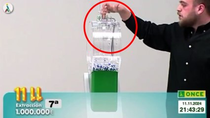 Se rompen todos los bombos del sorteo del 11/11 de la ONCE