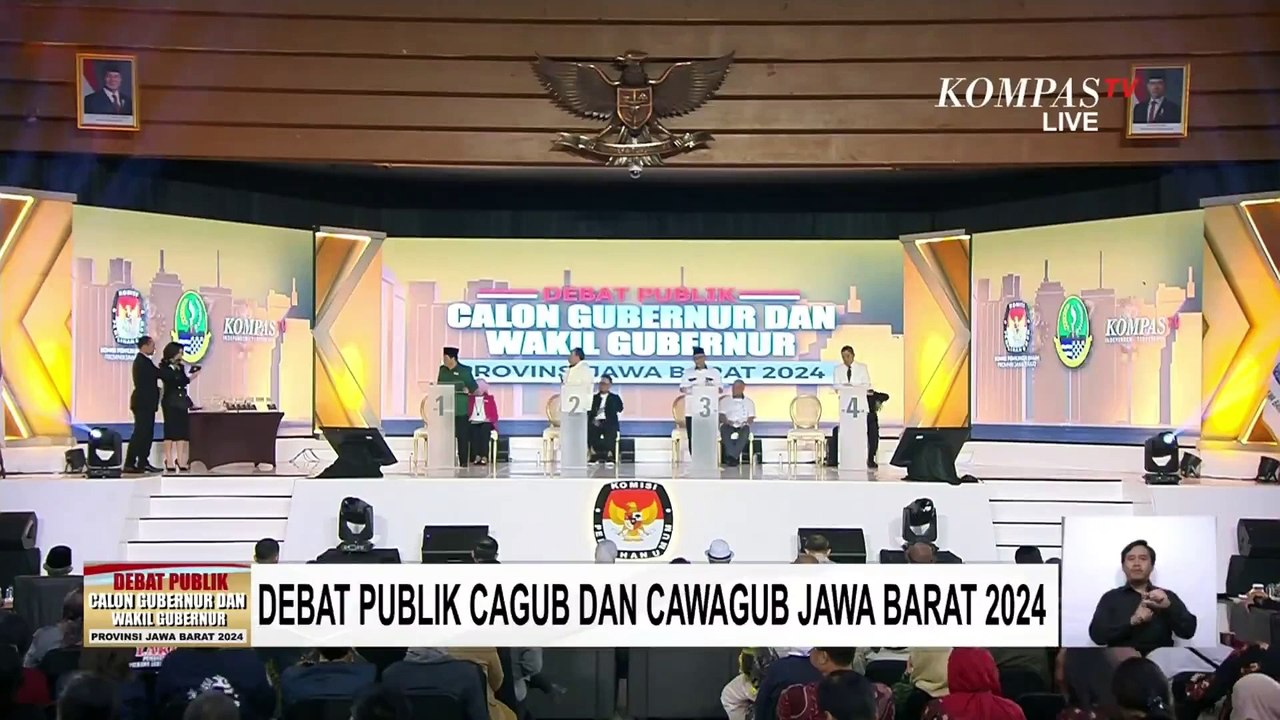 [FULL] Debat Perdana 4 Paslon Pilgub Jawa Barat, Adu Gagasan - Saling Sanggah antar Cagub-Cawagub