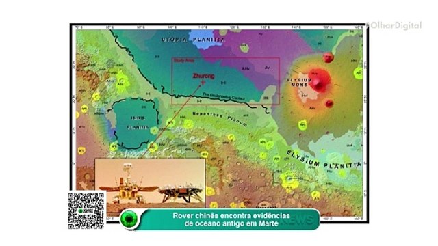 Rover chinês encontra evidências de oceano antigo em Marte