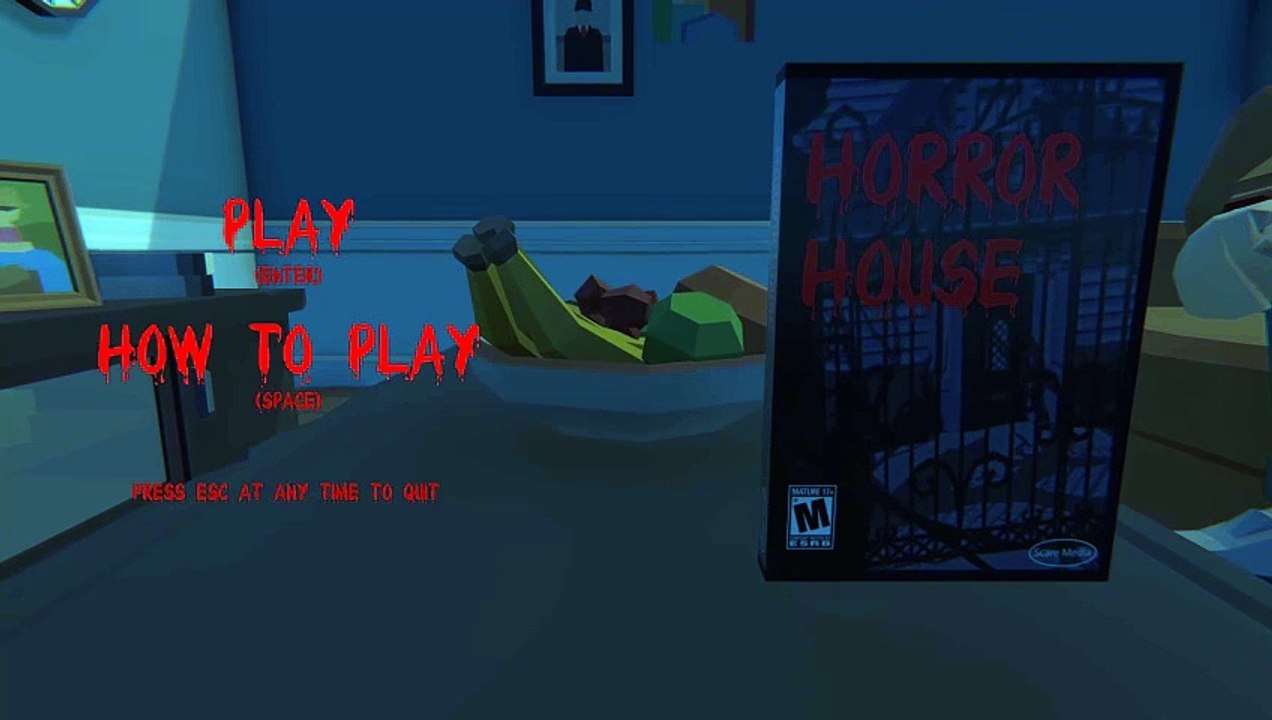 Horror House - Playthrough (short indie horror game)