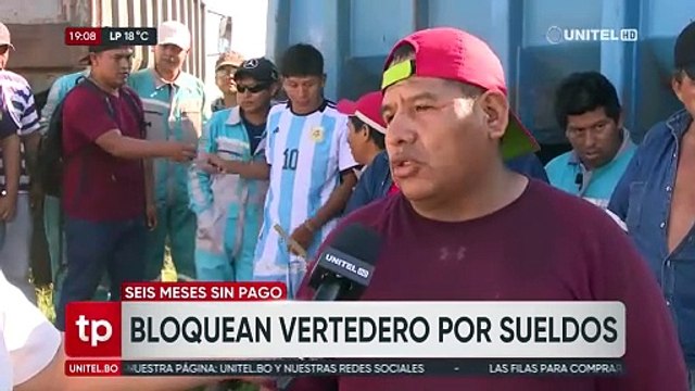 Trabajadores del vertedero instalaron bloqueo en San Miguel de los Junos exigiendo pago de salarios