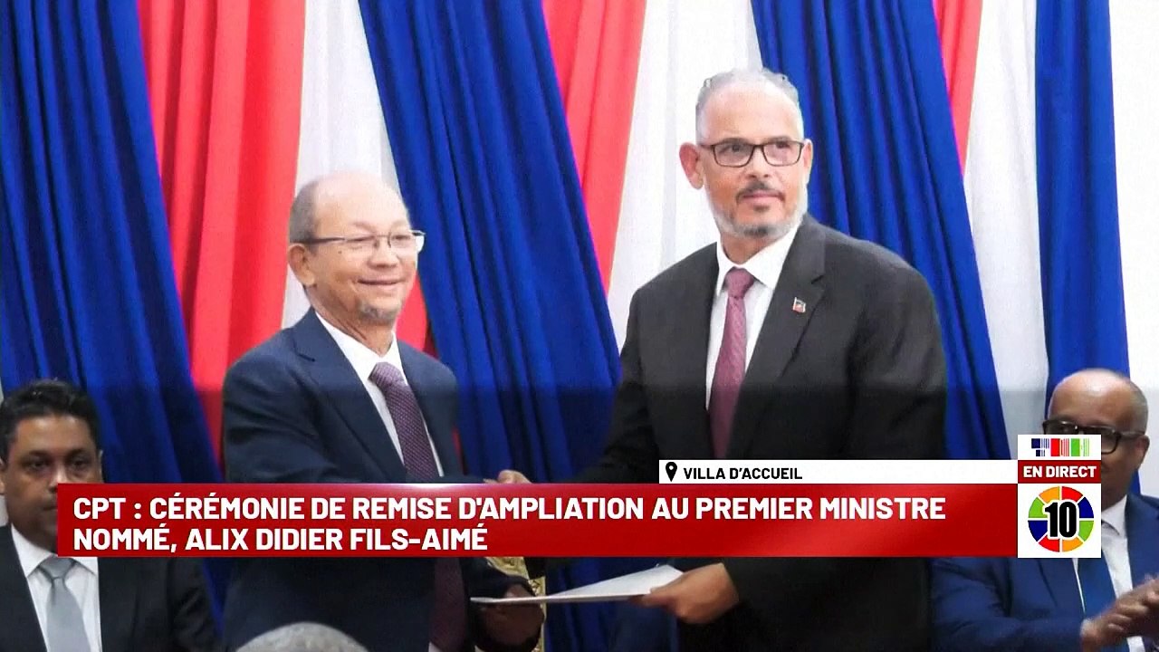 El nuevo primer ministro de Haití promete "seguridad" al asumir el cargo