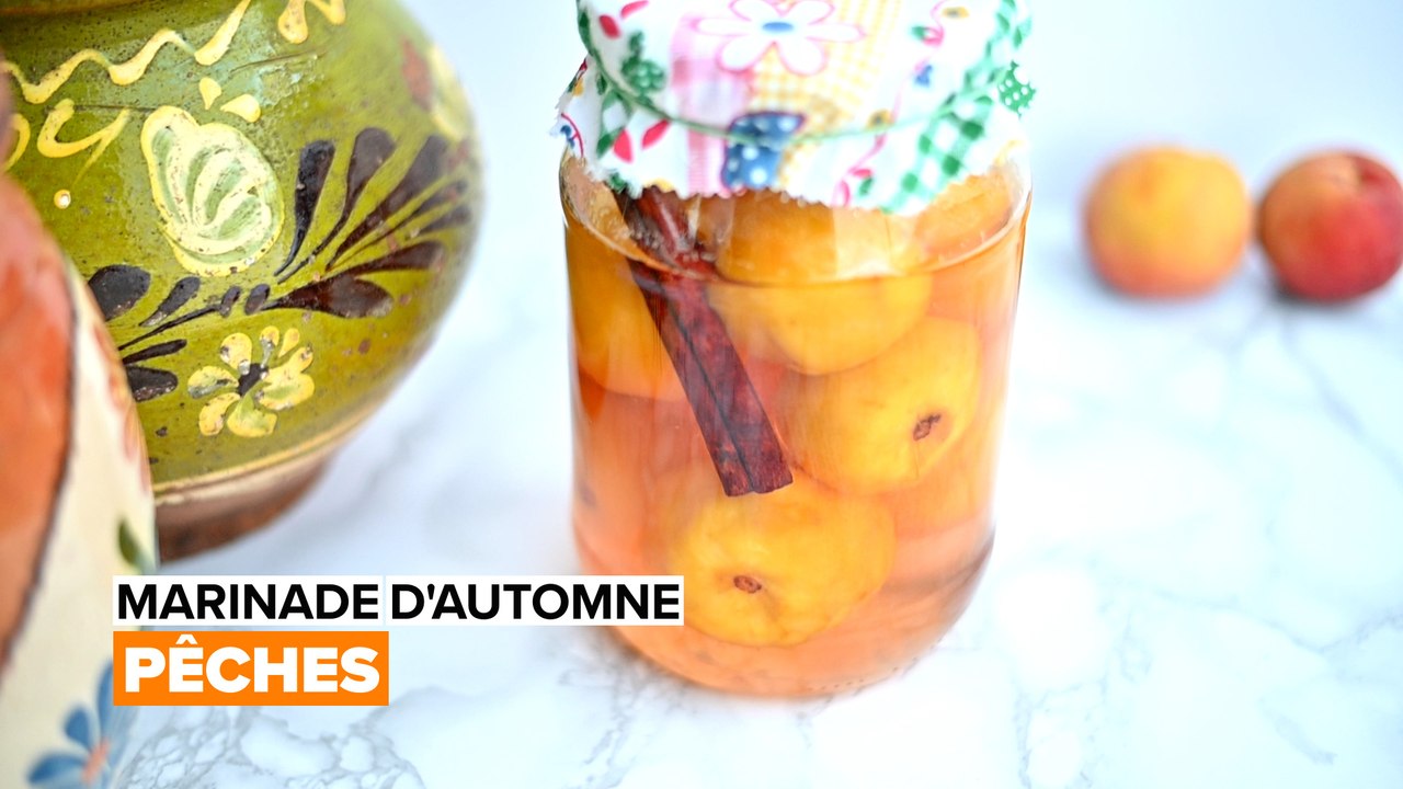 Marinade d'automne : pêches