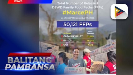 DSWD, nakapamigay na ng higit 50-K family food packs as of Nov. 11