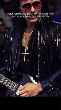 Tony Iommi and Brian May discuss and play Black Sabbath’s ‘Paranoid’