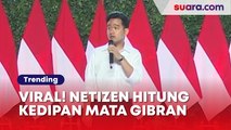 Viral! Netizen Hitung Kedipan Mata Gibran Saat Pidato Tanpa Teks, Pertanda Apa?