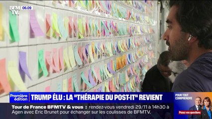 Après l'élection de Donald Trump, le retour de la "thérapie du Post-it" dans le métro de New York