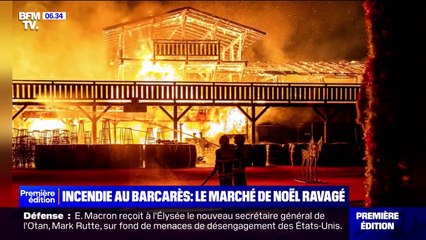 Incendie au Barcarès: les images du village de Noël calciné