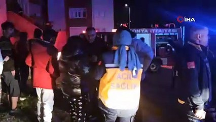 Apartmanın zemin katı çöktü