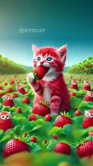 Strawberry Cat__ 🙀 _cat _cute _catlover(360P)