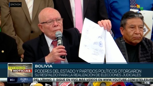 En Bolivia poderes del estado otorgaron su respaldo para elecciones judiciales