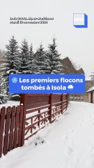 ❄️ Les premières neiges de la saison !