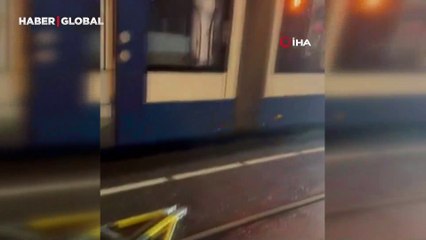 Amsterdam'da gerginlik: Tramvay ateşe verildi