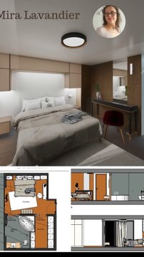 Comment aménager une chambre parentale avec salle de bain et dressing sur 27m2 ?