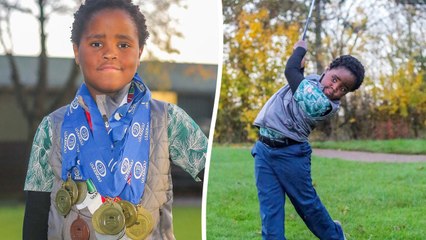 Boy, 7, is taking the golf world by storm with 12 first-place medals under his belt