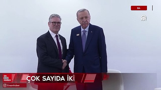 Cumhurbaşkanı Erdoğan, İngiltere Başbakanı Keir Starmer'i kabul etti